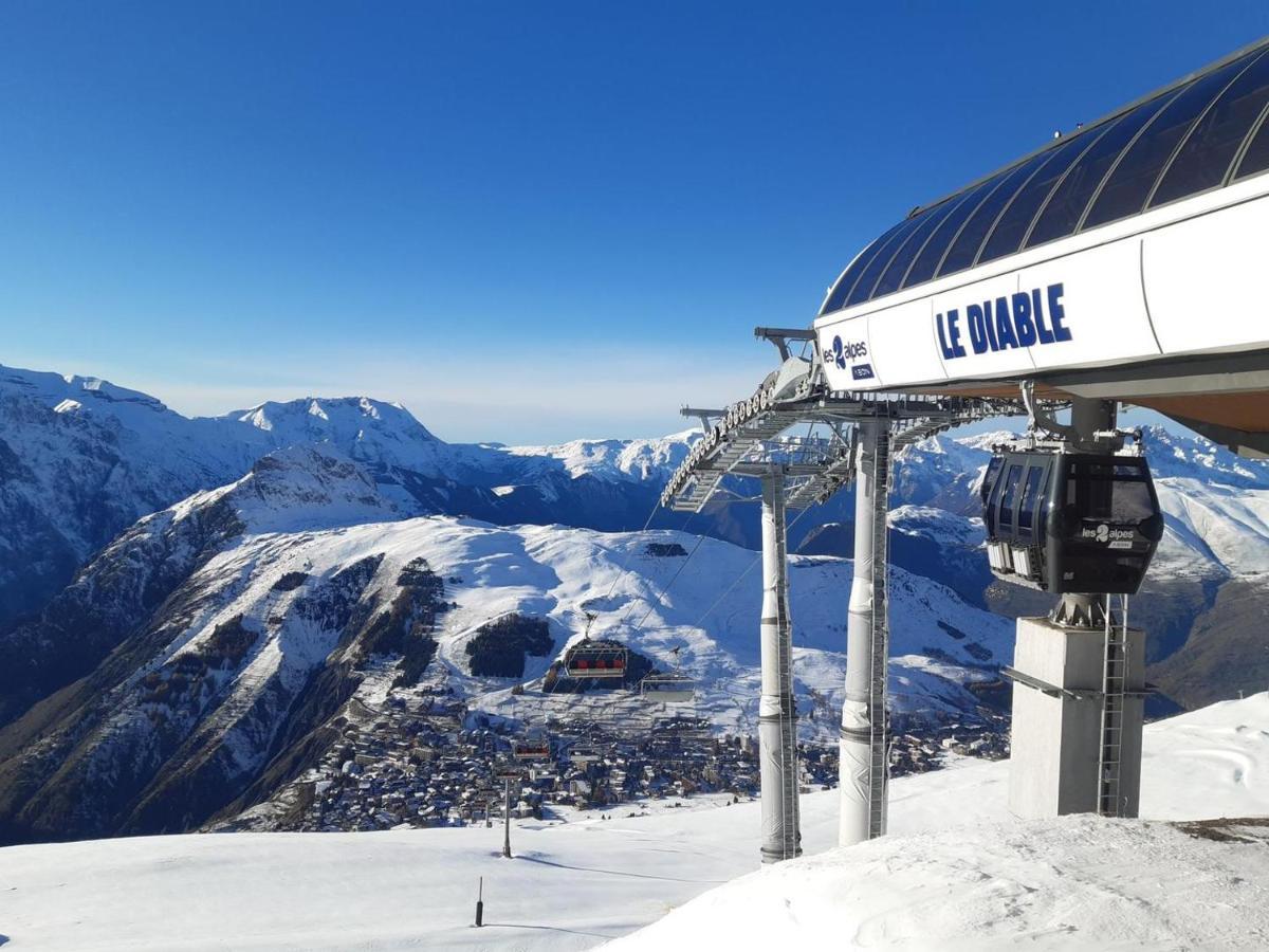 Le Paradis Du Diable 6 Pers 40M2 Pied Des Pistes Et Du Telesiege Du Diable Les Deux Alpes Dış mekan fotoğraf